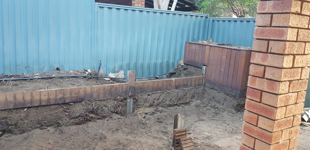 Removing the soil from the planters