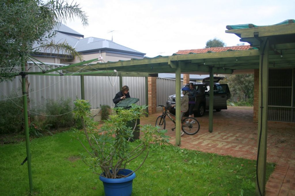 Patio before renovation