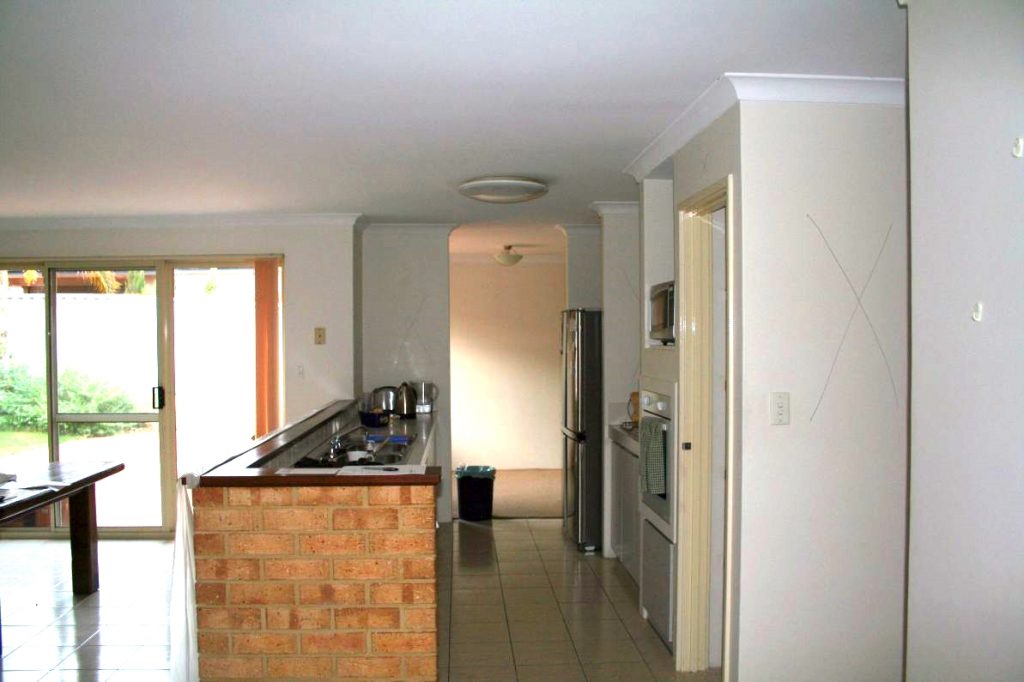 During the renovation - view from the office side