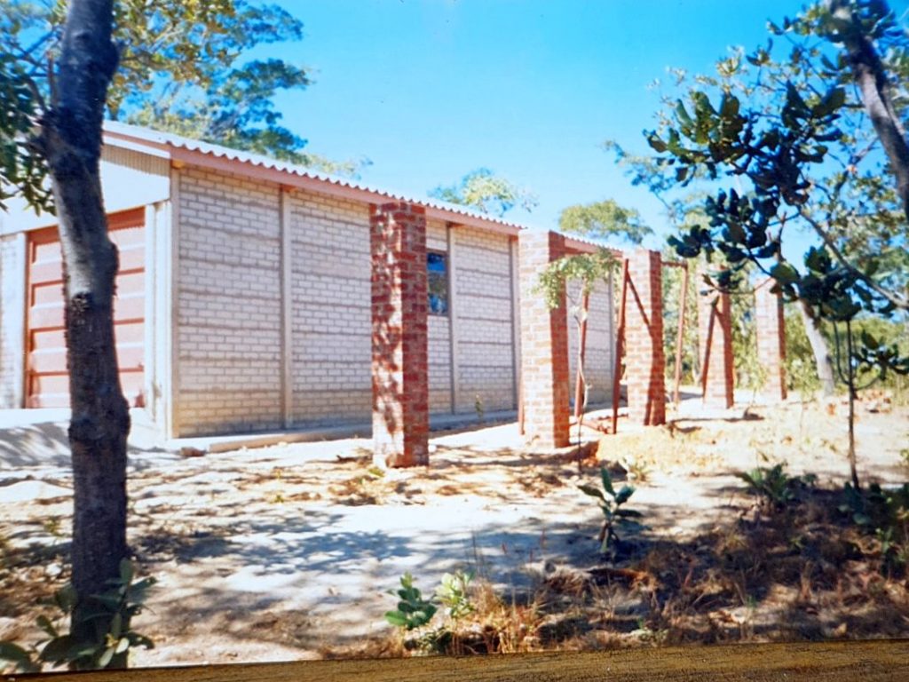 Temporary living quarters while the house was built.