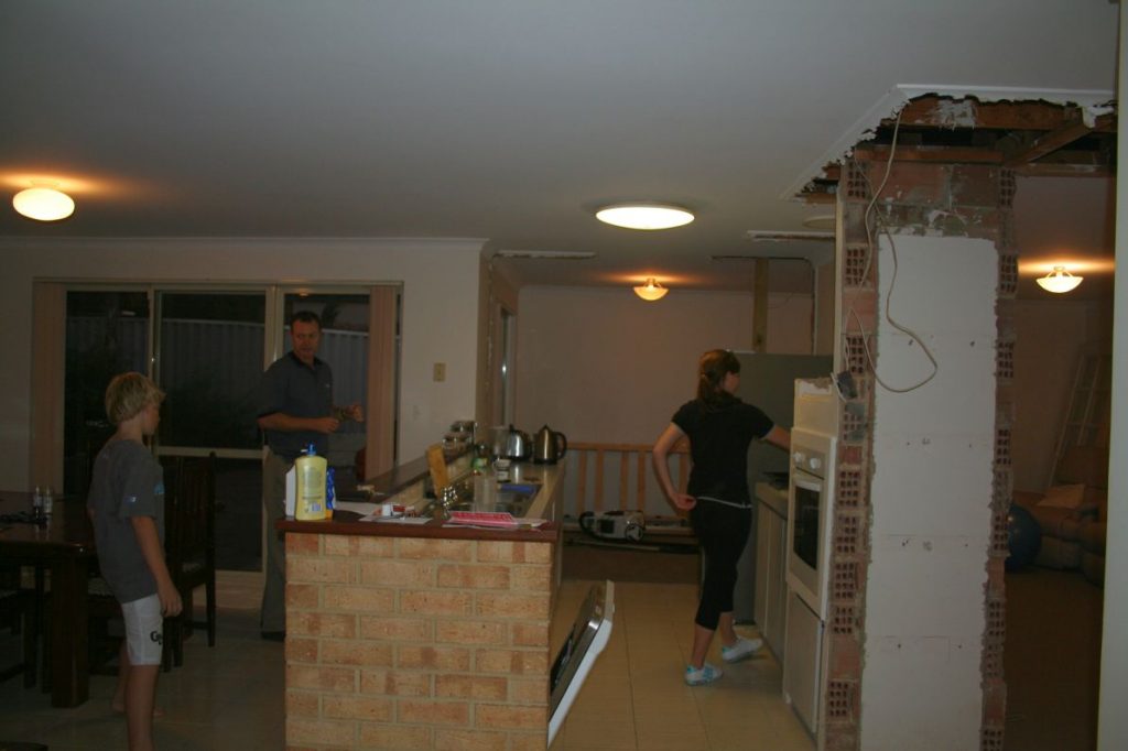 The demolition has started but at least its still functional