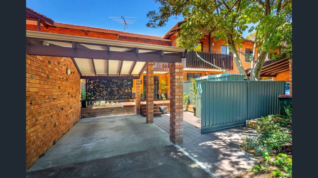 Total renovation of townhouse carport and entrance after