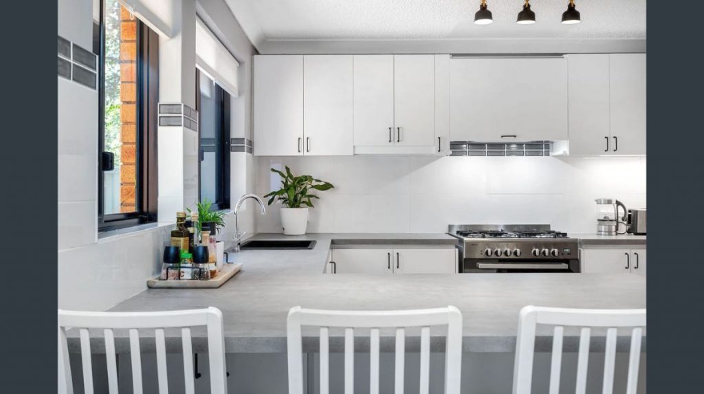 Total renovation of townhouse kitchen after