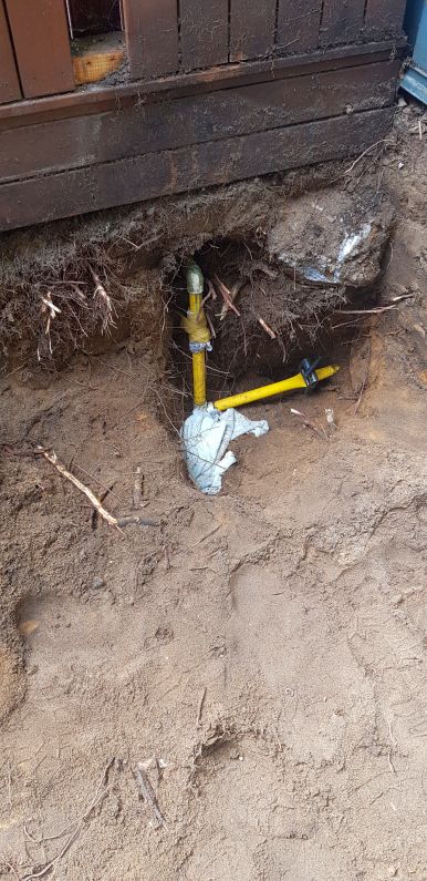 Burst gas mains