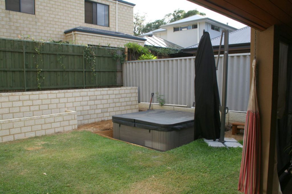 Planter boxes done waiting for decking