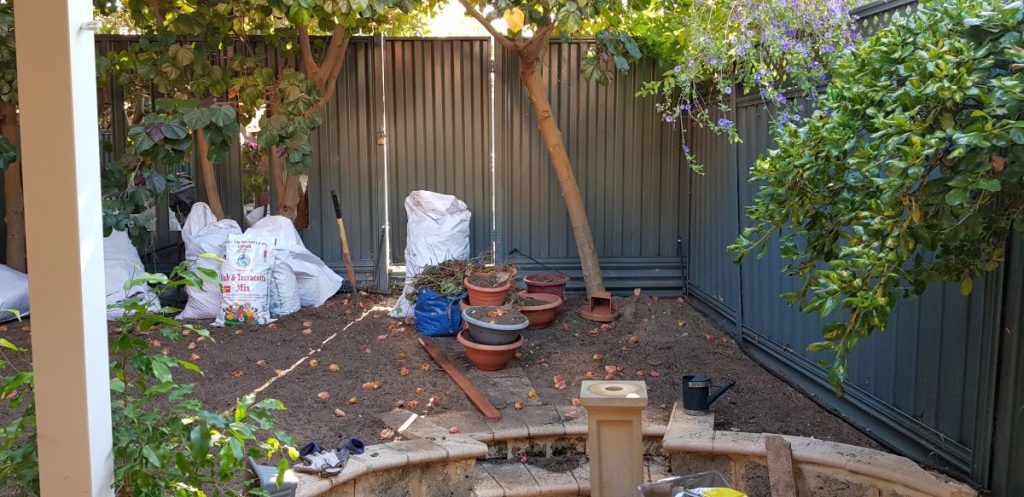 Preparing the soil