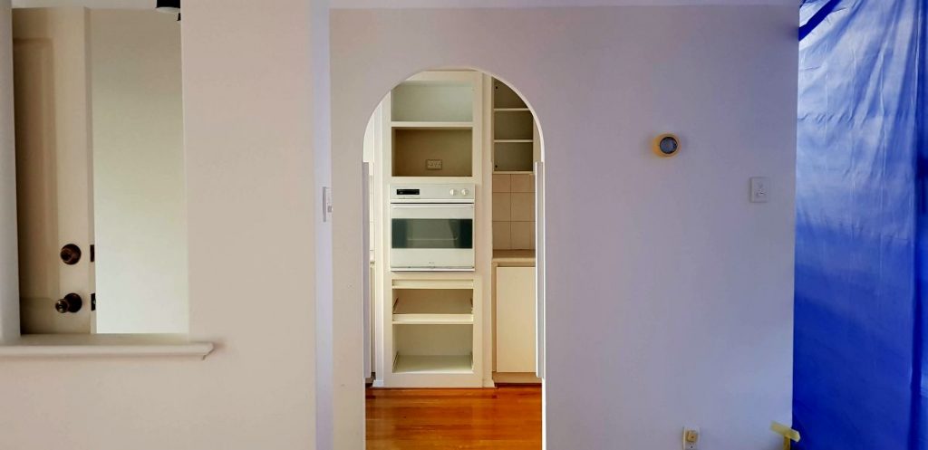 During renovation of the kitchen