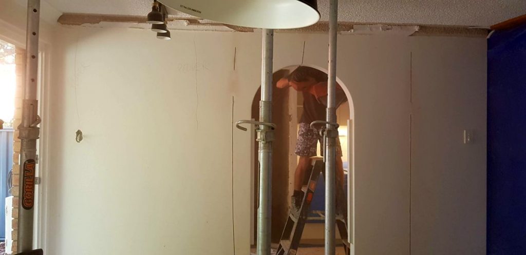 During renovation of the kitchen - demolition