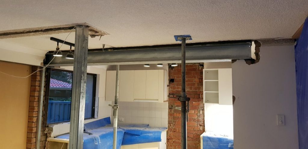 During renovation of the kitchen - starting to re-build