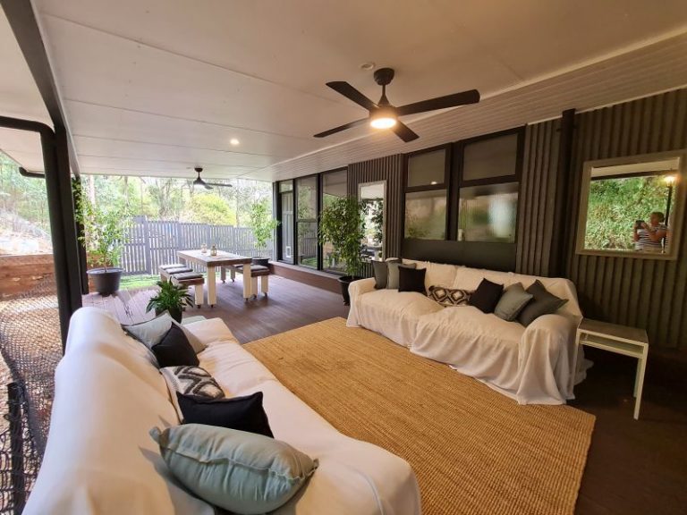 Covered verandah renovation