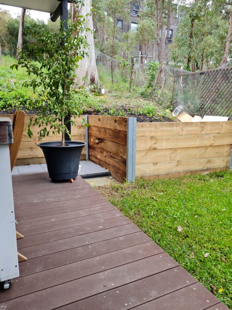 After garden screen renovation